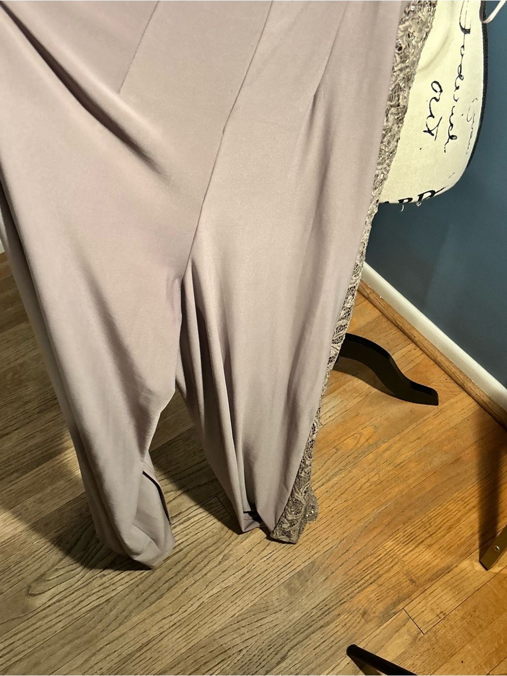 R & M RICHARDS One-Shoulder Lace Jumpsuit - Picture 5 of 13